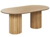 Oválny jedálenský stôl 180 x 100 cm svetlé drevo SHERIDAN_868104