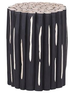 Yöpöytä tiikki musta/vaalea puu ALTATA Yöpöytä tiikki musta/vaalea puu ALTATA