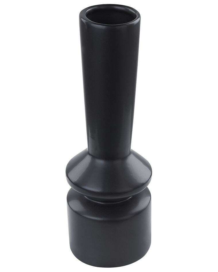 Vase décoratif en céramique noire 32 cm PEANIA_846018