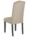 Set of 2 Fabric Dining Chairs Beige SHIRLEY_781790