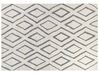 Shaggy Cotton Area Rug 160 x 230 cm Off-White and Blue MENDERES_842969