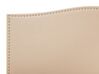 Cama con almacenaje de poliéster beige 180 x 200 cm MONTPELLIER_754264