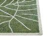 Tapete de algodão com padrão de planta verde 140 x 200 cm SARMIN _853994
