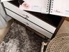 2 Drawer Bedside Table Dark Wood with White ARVIN_884581