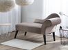 Right Hand Velvet Chaise Lounge Taupe BIARRITZ_733869