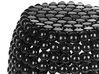 Beistelltisch schwarz Perlen-Optik oval ⌀ 28 cm UHANA_854148