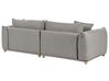 3 Seater Fabric Sofa Light Grey LUVOS_885569