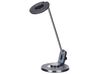 Kovová stolní LED lampa s USB portem stříbrná/ černá CORVUS_854206