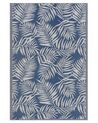 Venkovní koberec KOTA palmové listy modré 120 x 180 cm_766262