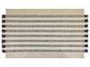 Vlněný koberec 140 x 200 cm černý/krémově bílý TACETTIN_850079