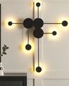 LED-væglampe med 6 lys sort MARIATO_872297
