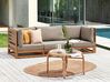 Sofa ogrodowa z certyfikowanego drewna 3-osobowa jasna TRANI_895480