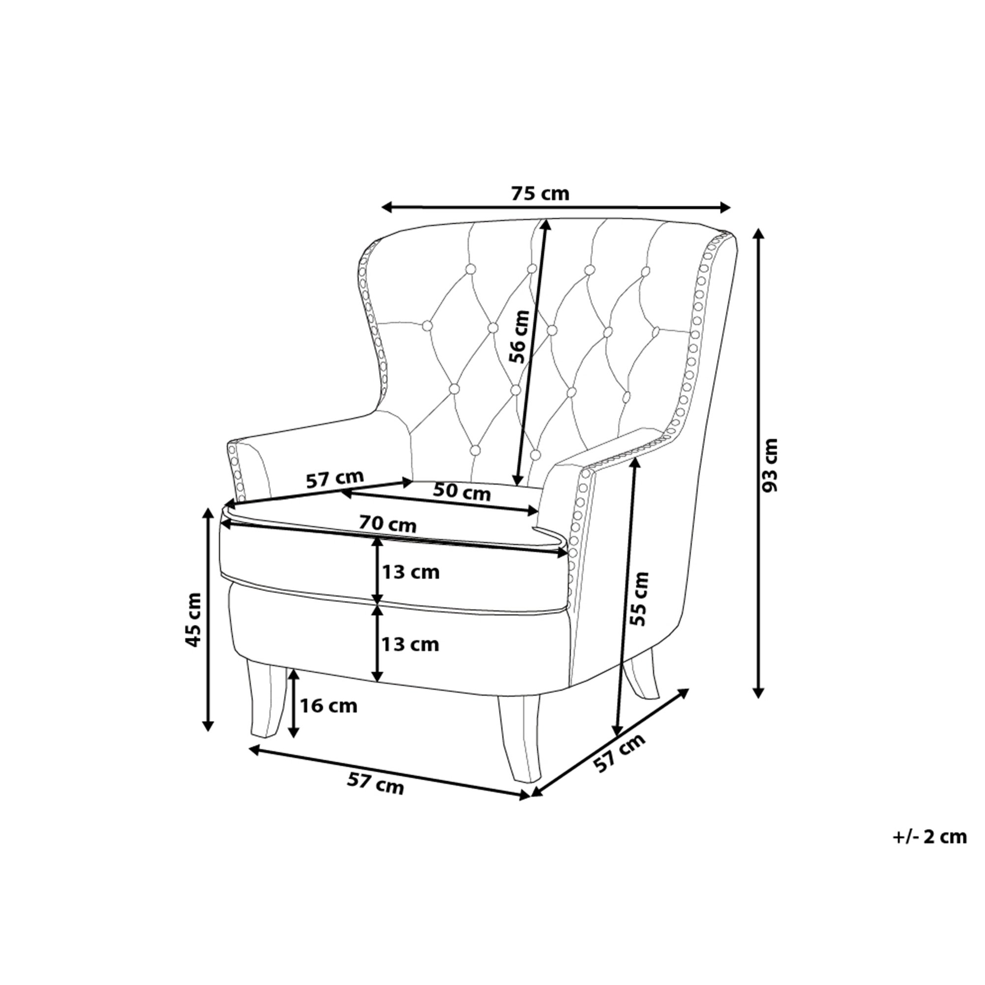 Fotel jasnoszary VIBORG II