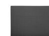 Cama continental de poliéster gris oscuro/plateado 90 x 200 cm PRESIDENT_734712