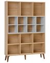 Bookcase Light Wood with Grey ALLOA _713106