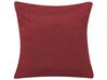 Kárpitozott kanapéágy - szövet kanapé - piros - LUCAN_768320