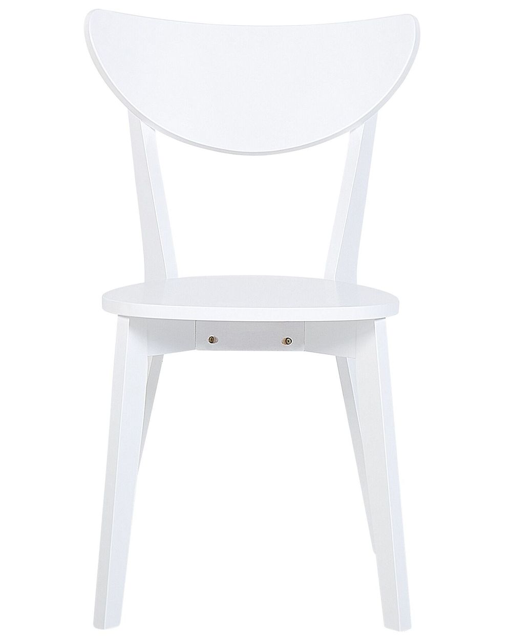 Set of 2 Wooden Dining Chairs White ROXBY Beliani.co.uk
