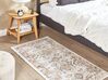 Teppich beige 80 x 150 cm orientalisches Muster Kurzflor NURNUS_854858