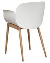 Set of 2 Dining Chairs White ABILENE_884591