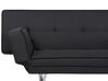 Canapé-lit en tissu noir BRISTOL_905029