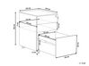 3 Drawer Metal Storage Cabinet Light Beige CAMI_782726