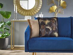 Koristetyynysetti tiikerikuvioinen musta/beige 45 x 45 cm RAMTEK