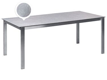 Spisebord til haven glasplade 180 x 90 cm grå COSOLETO