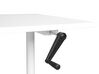 Fehér manuálisan állítható íróasztal 160 x 72 cm DESTINAS_899096