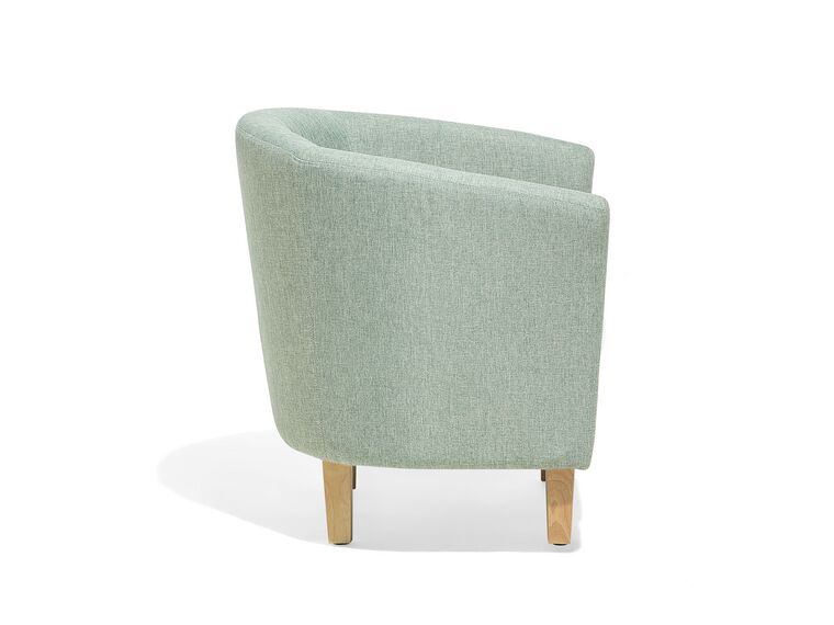 Fabric Armchair with Footstool Green HOLDEN Beliani.de