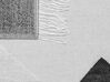 Manta de acrílico gris/negro/blanco 130 x 170 cm KATTIKE_834730