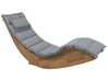Coussin gris pour chaise longue 180 x 60 cm BRESCIA_760403