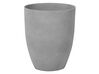 Vaso para plantas em pedra cinzenta 35 x 35 x 42 cm CROTON_692182