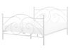 Biela kovová posteľ s rámom 160 x 200 cm DINARD_740742