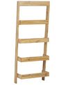 Rebríkový regál s 5 policami svetlé drevo MOBILE TRIO_820946