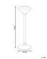 Kerzenständer Glas / Metall silber 23 cm KOFI SLIM_723630