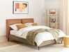 Faux Leather EU King Size Bed Golden Brown LIMANTON_863231