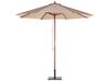 Tuinset met parasol acaciahout grijs MAUI_756463