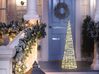 Venkovní vánoční stromeček s LED osvětlením 57 cm stříbrný KOTALA_829719