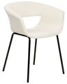 Set of 2 Boucle Dining Chairs Off-White ELMA_887297
