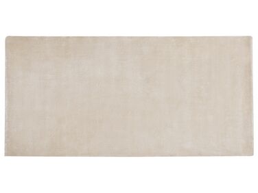 Teppich Viskose hellbeige 80 x 150 cm Kurzflor GESI II