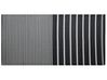 Outdoor Teppich schwarz 90 x 180 cm Streifenmuster Kurzflor HALDIA_716472
