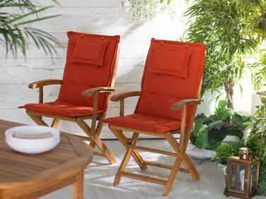 Outdoor Seat/Back Cushion Red MAUI