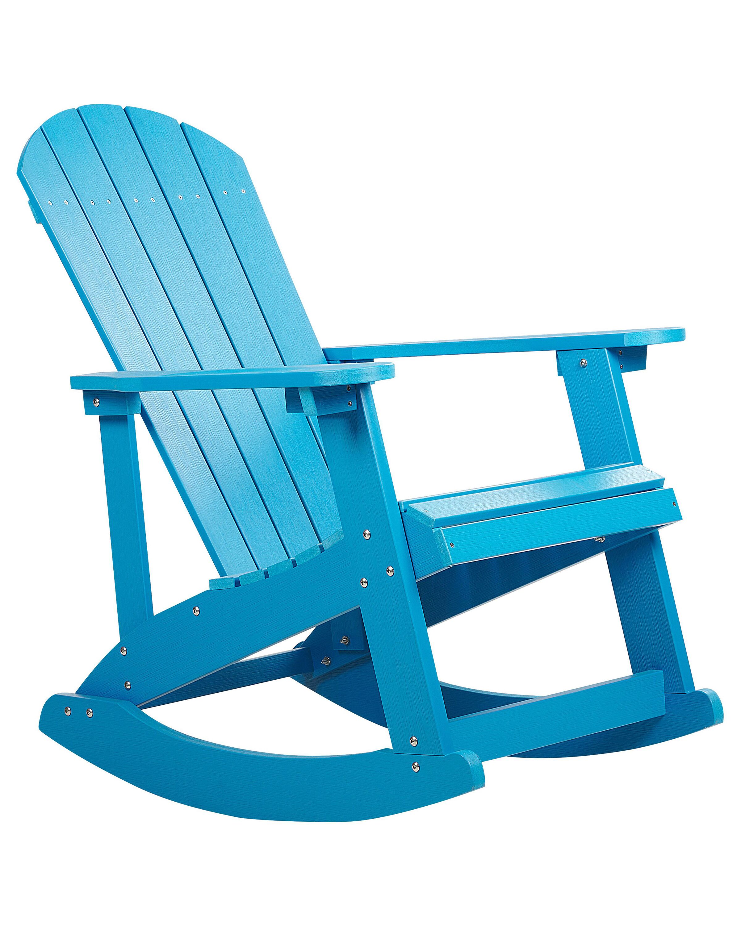 Garden Rocking Chair Blue ADIRONDACK | Beliani.co.uk