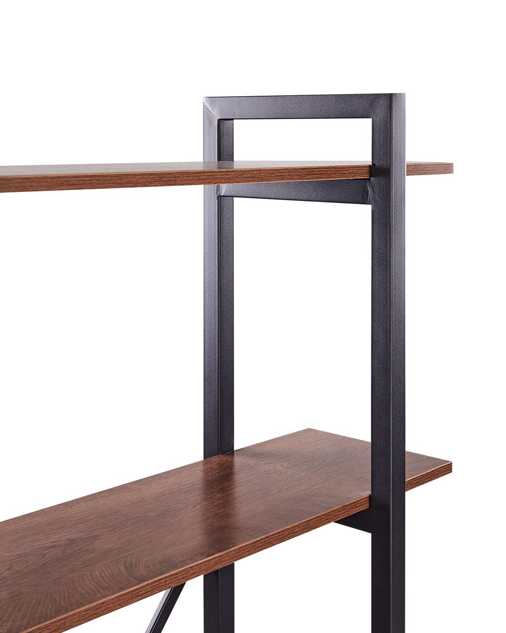 Regal schwarz / dunkler Holzfarbton 5 Fächer DARBY | Beliani.de