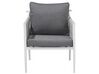 Lounge Set Aluminium weiß 4-Sitzer Auflagen grau LATINA _702638