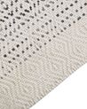 Alfombra de lana blanco/gris 140 x 200 cm OMERLI_852629