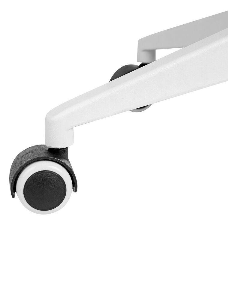 Swivel Office Chair White and Grey GRANDIOSE Beliani.co.uk