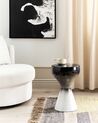 Metal Side Table Black and White TIBITO_883094