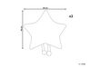Conjunto de 2 almofadas decorativas em forma de estrela branca 40 x 40 cm STARFRUIT_879465