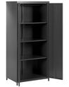 2 Door Metal Storage Cabinet Black VARNA_870366